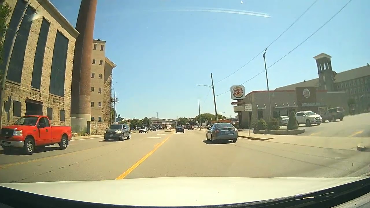 Driving to Portugalia Marketplace on Bedford Street in Fall River, Massachusetts