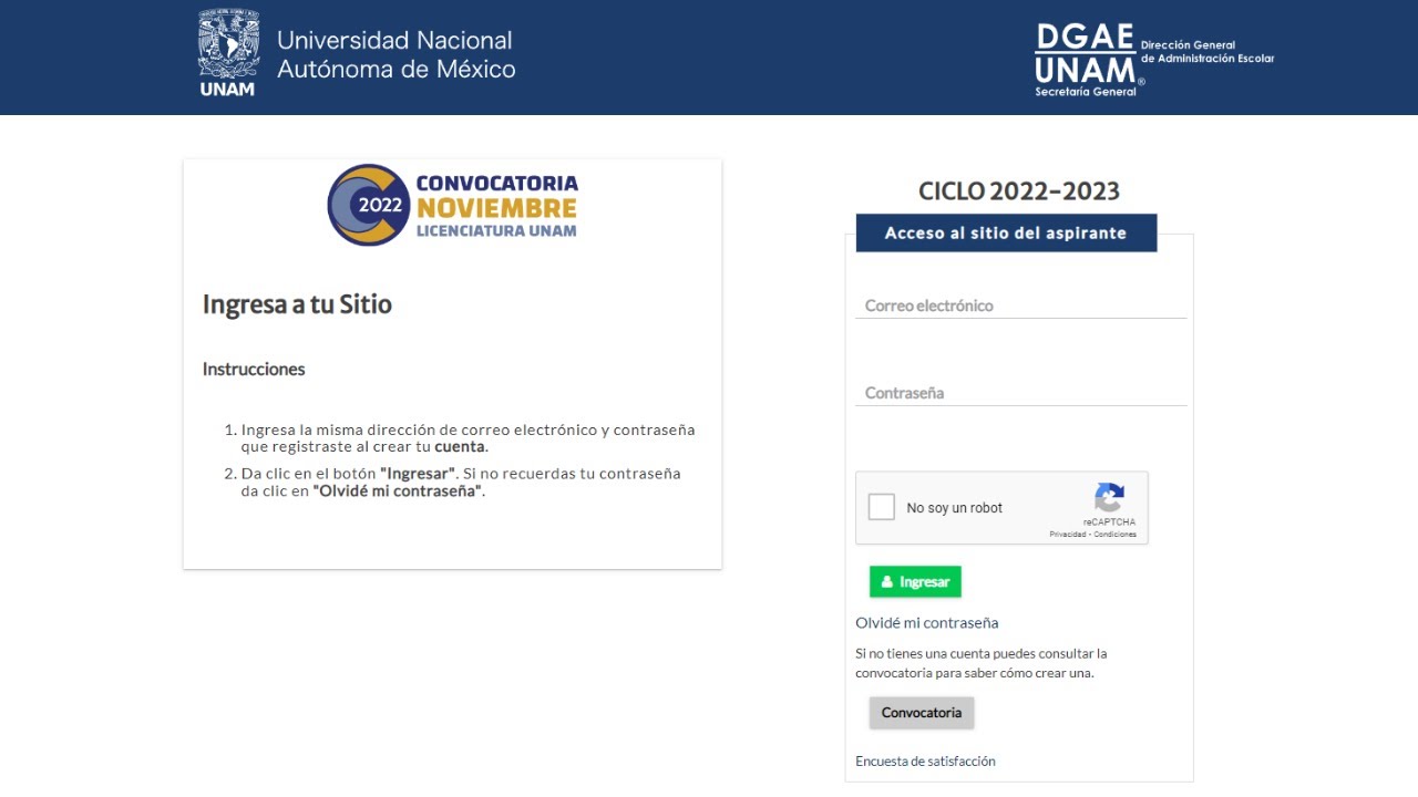 GU&Iacute;A B&Aacute;SICA PARA EL REGISTRO AL EXAMEN TERCERA VUELTA UNAM 2022