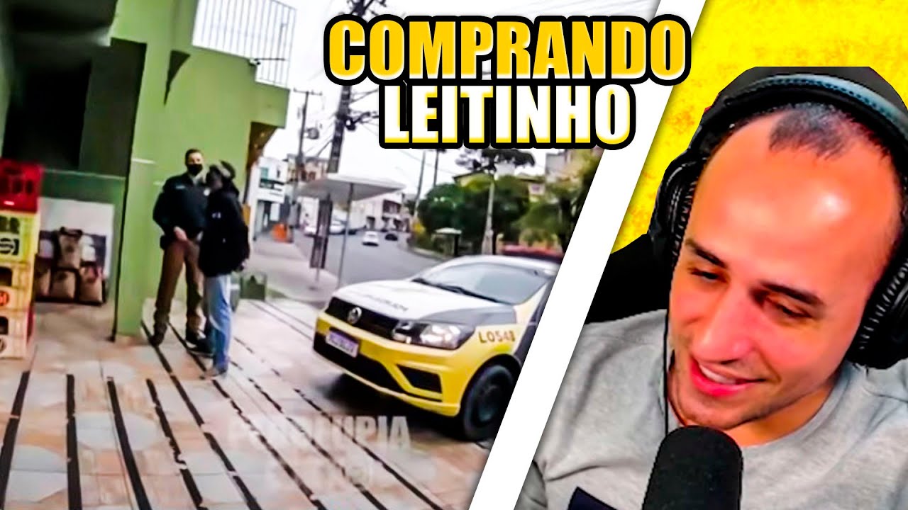 Reagindo a TR4FIC4NTE NUTELLA é preso COMPRANDO LEITINHO por Perdeu Piá