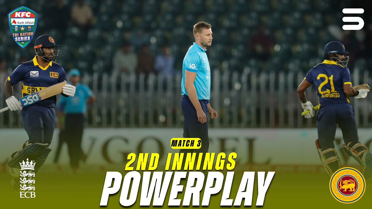 2nd Innings Powerplay | England vs Sri Lanka | Match 3 | ODI Tri-Series 2026 | PCB | M9S1H