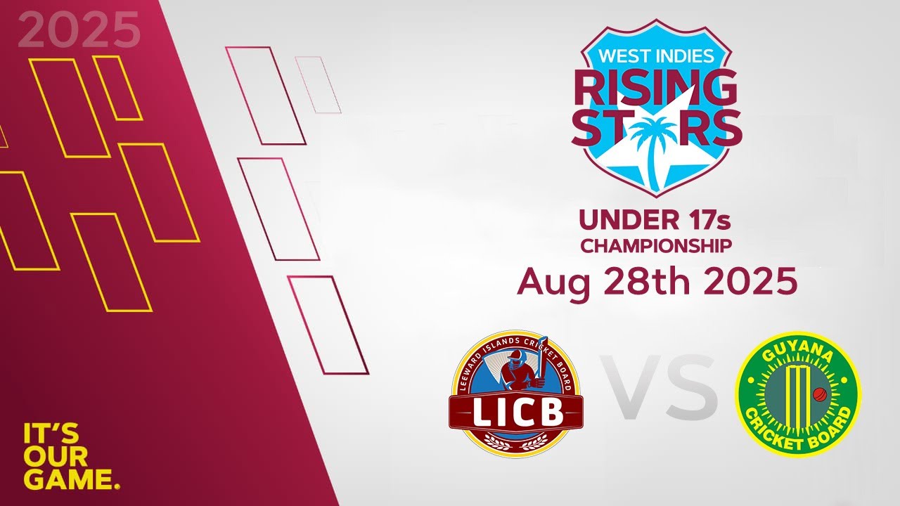 🔴 LIVE Leewards Islands v Guyana | CWI Men’s Under 17 | 50 Over Championships 2025
