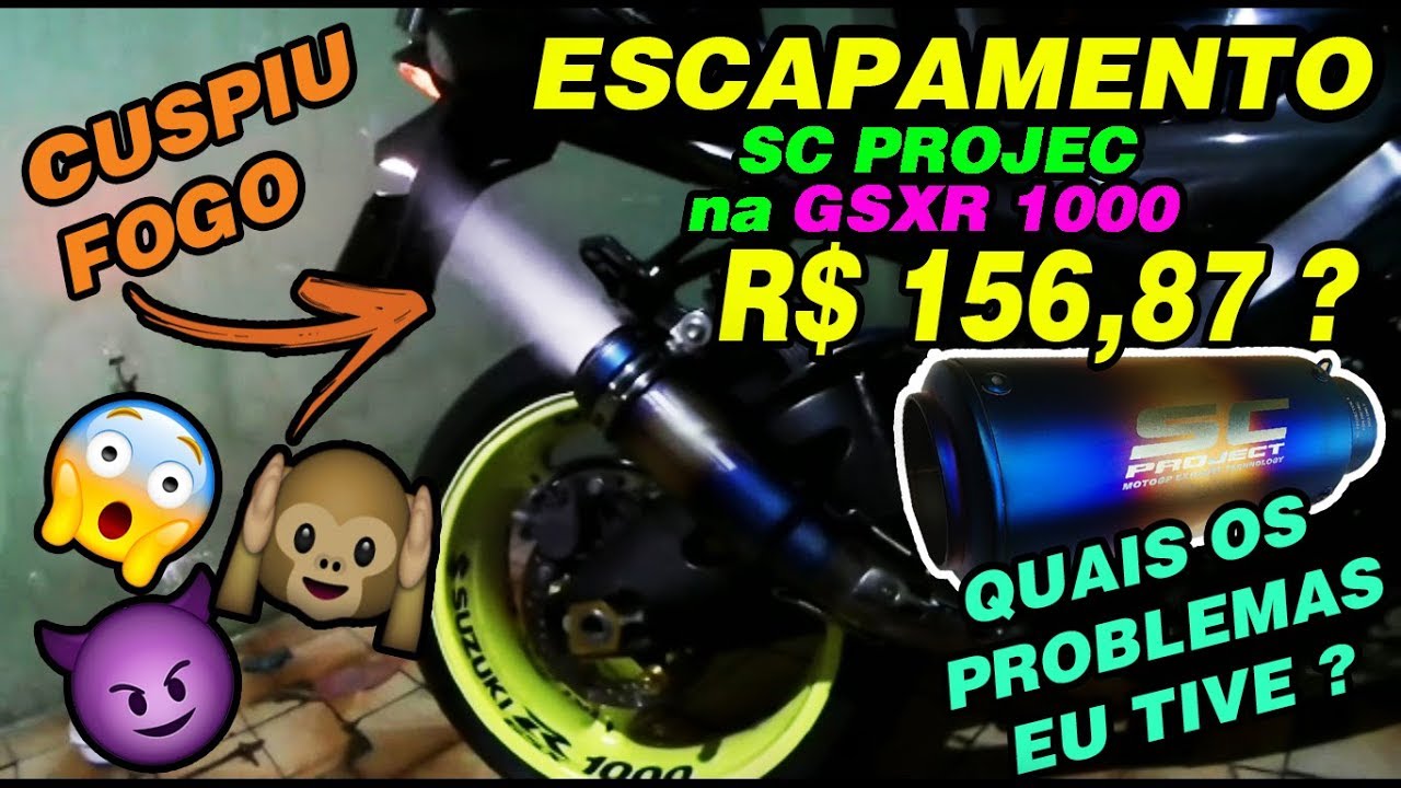 #4 - ESCAPAMENTO SC PROJECT na GSXR 1000