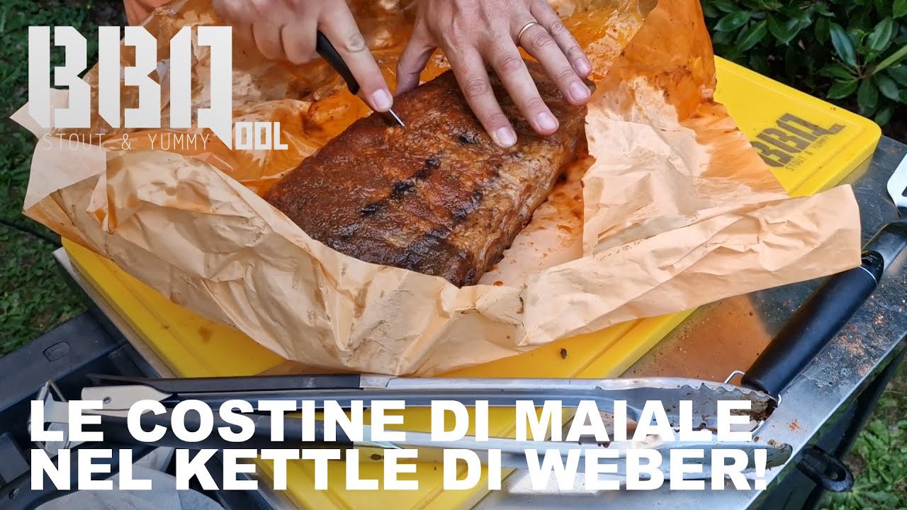 Le costine di maiale nel Kettle di Weber. Succosità pazzesca!