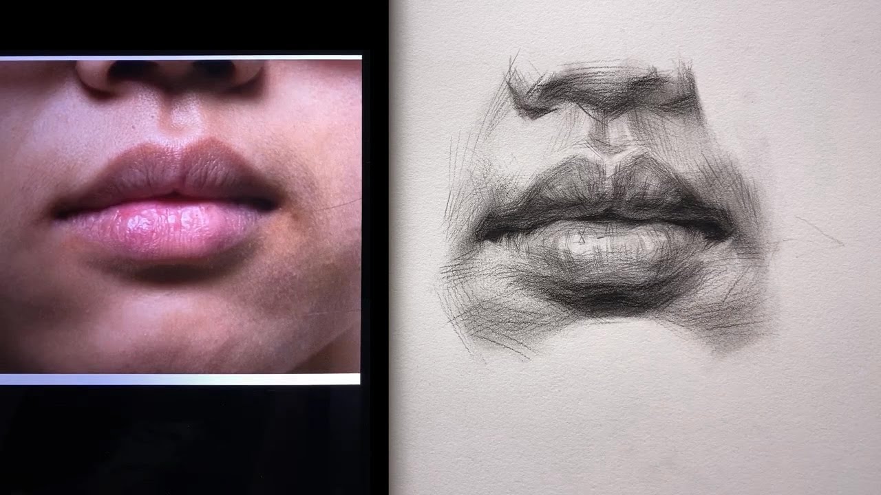 How to Draw Realistic LIPS | Portrait Drawing Techniques