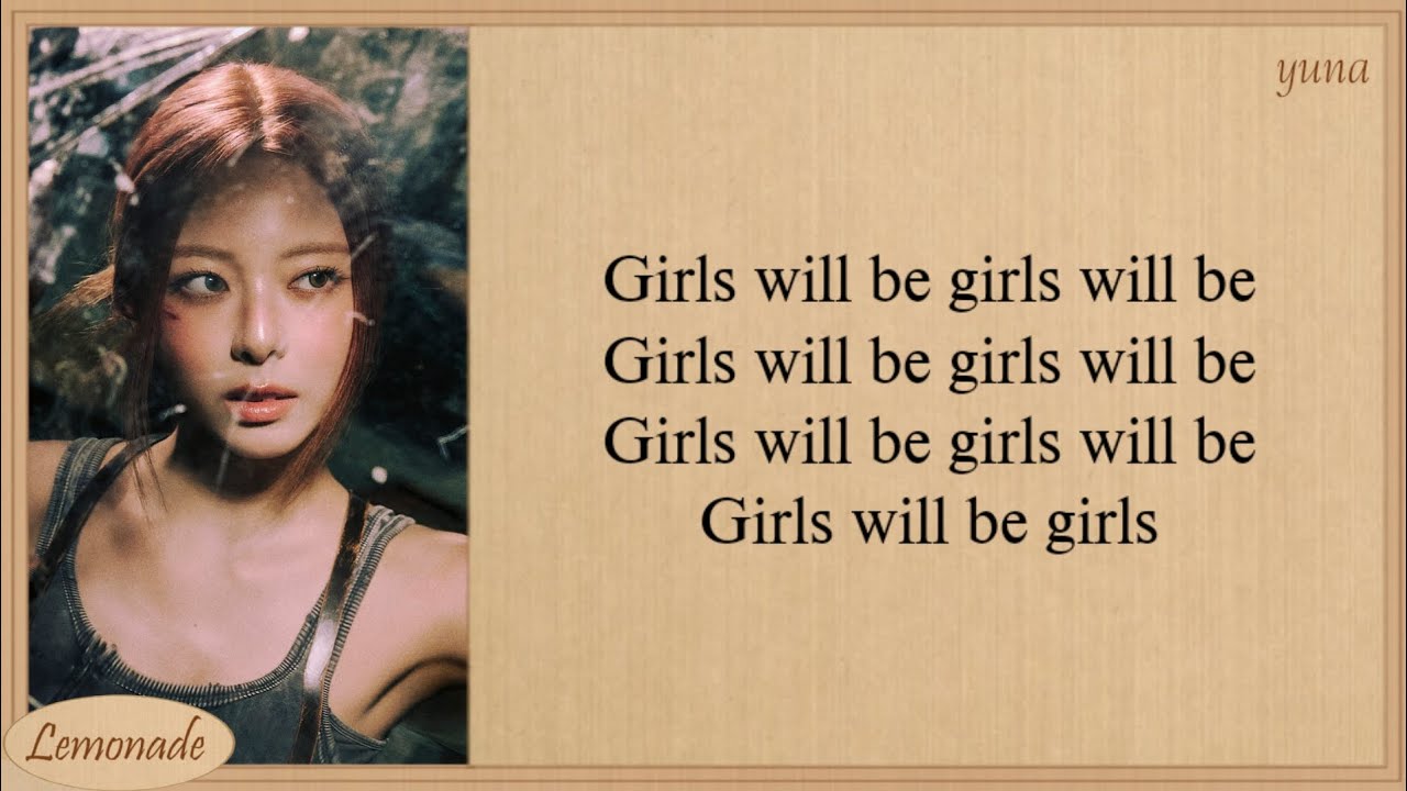 ITZY Girls Will Be Girls Easy Lyrics