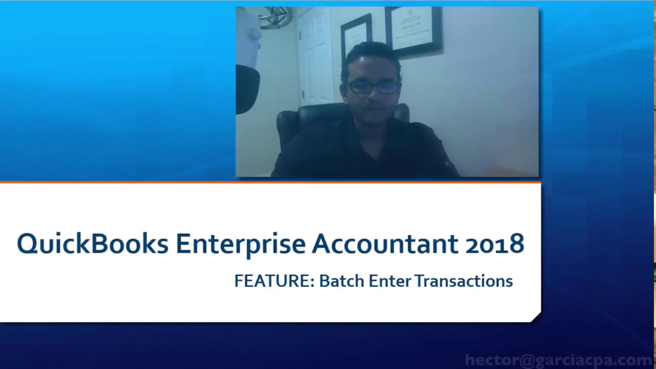 QuickBooks Desktop Accountant: Batch Enter Transactions (Invoices)