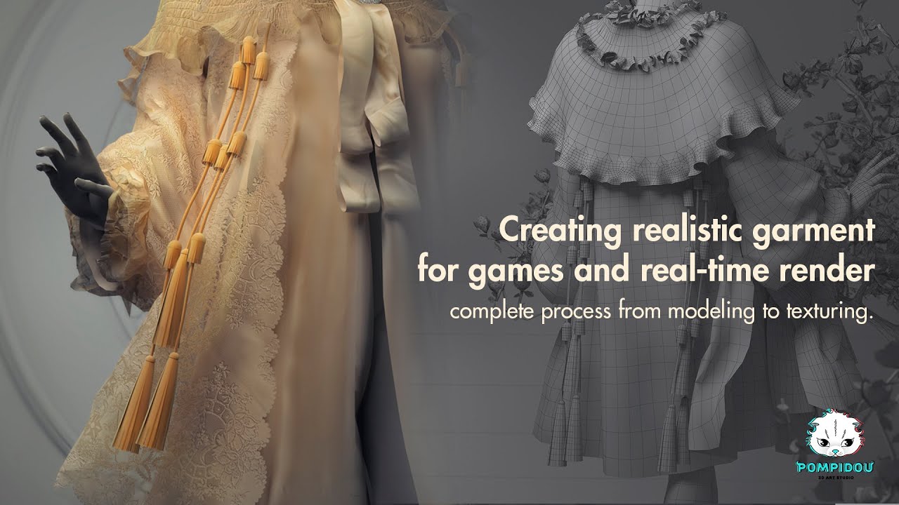 Creating realistic garment in  for games & realtime render.