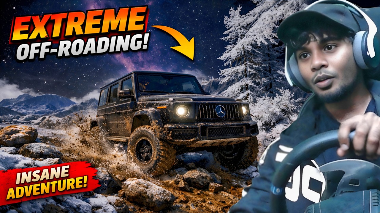 I Took a G-Wagon to the Most Dangerous Snow Road in BeamNG!