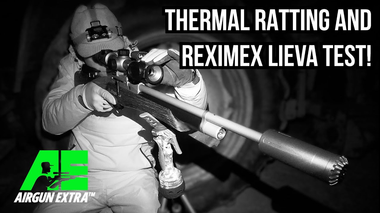 Airgun Extra | Thermal rat shooting with Nocpix Bolt | Reximex Lieva lever action airgun review