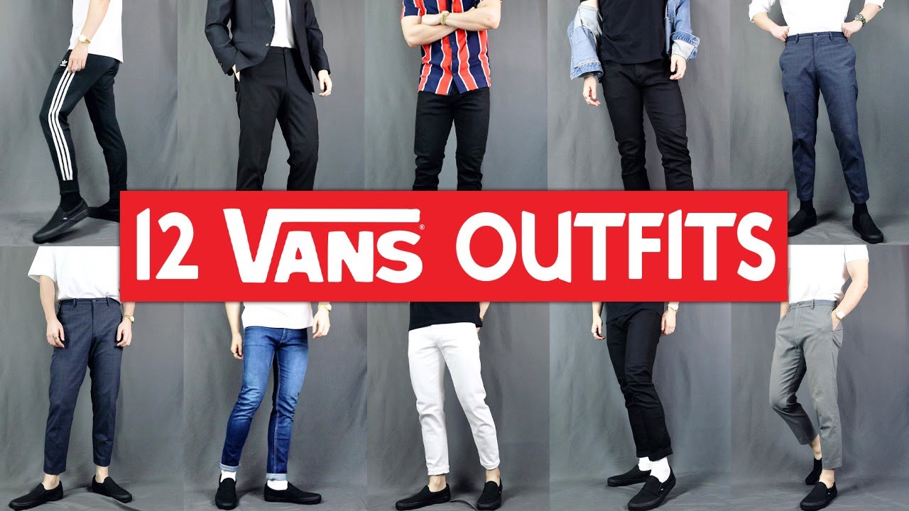 12 Ways To ROCK Vans Slip On | Mens Outfit Ideas