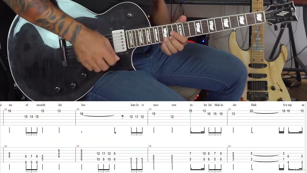 İSTİKLAL MARŞI - NOTA & TAB (Elektro Gitar)