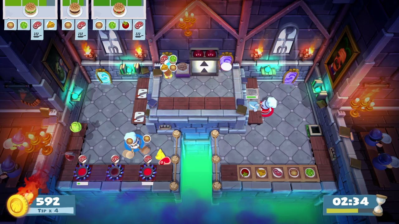 Overcooked 2 [World Record] Lvl 3-4 - 2 players - Score: 2256