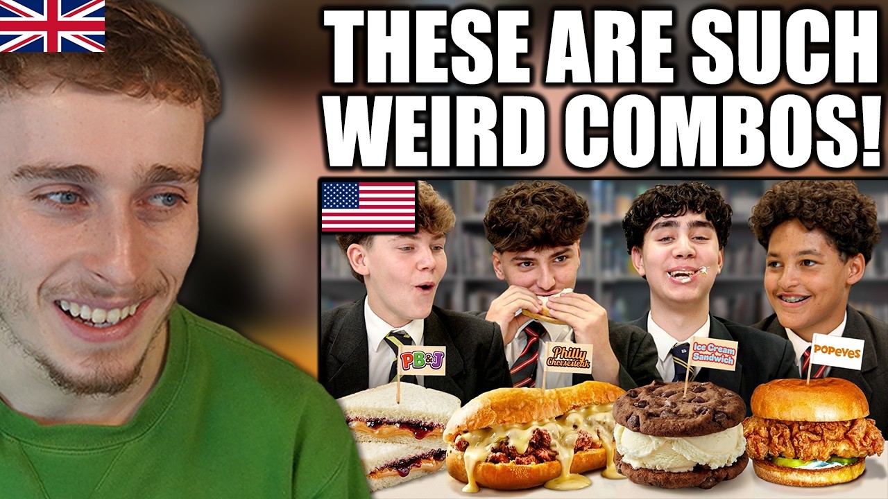 Британец отреагировал на то, как британские школьники были поражены американскими сэндвичами!