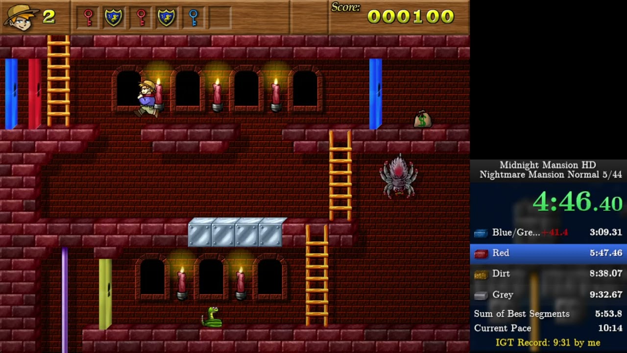 MMHD Nightmare Mansion Speedrun 9:16