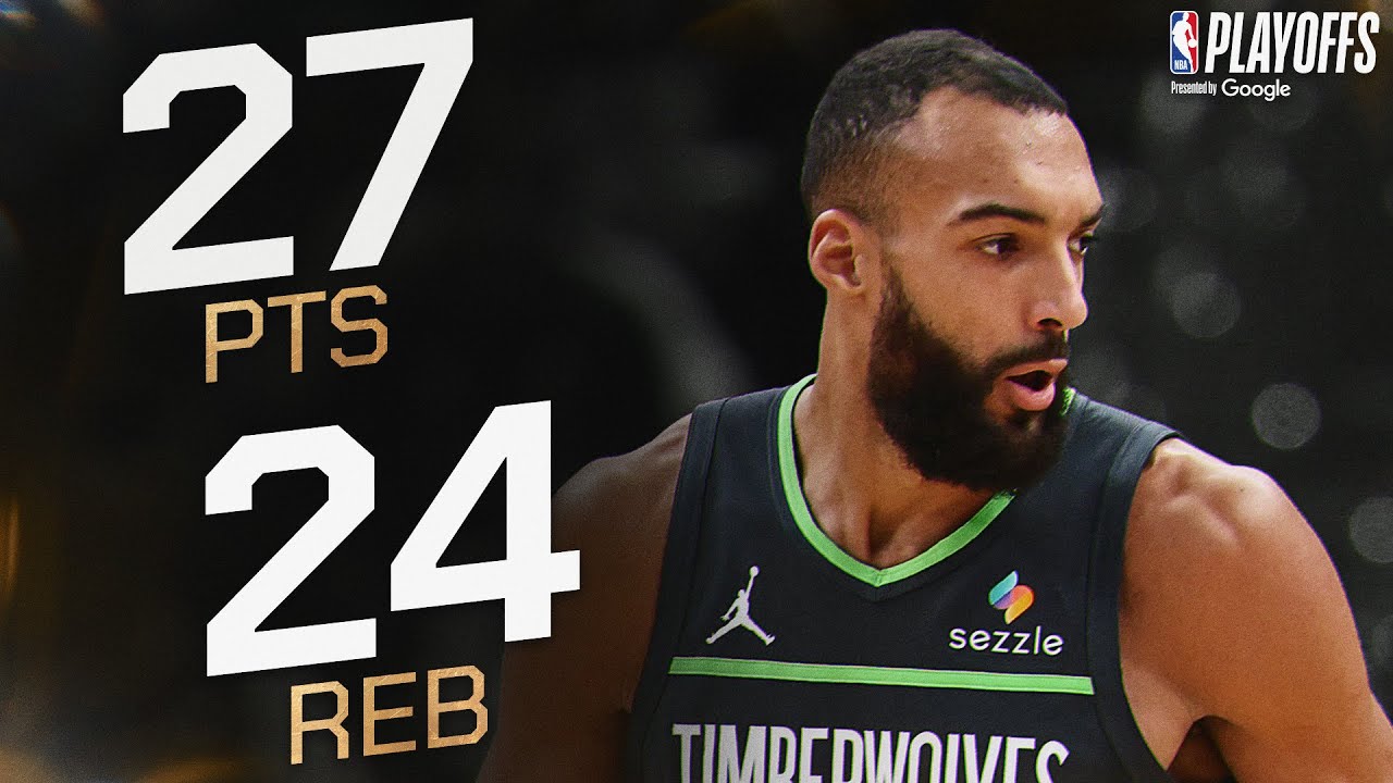Rudy Gobert's NEW PLAYOFF CAREER-HIGH! (27 PTS, 24 REB) | April 30, 2025