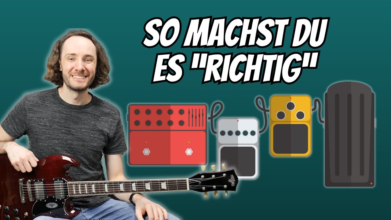 Effektpedale für die E-Gitarre richtig anschließen - so geht's!