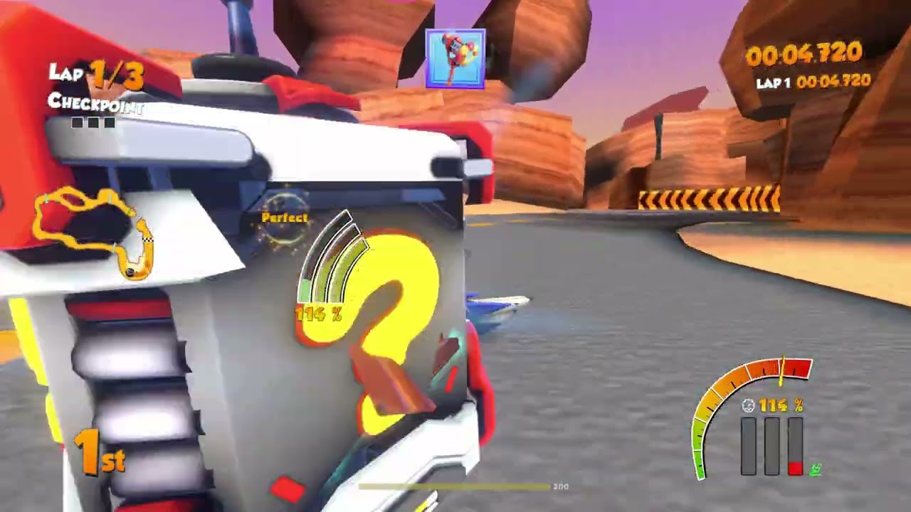 The Karters 2 Turbocharged Crystal Cup as SSBM Fox (Super Smash Bros. Melee)