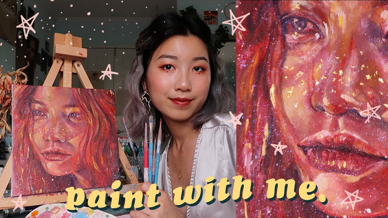 🌷PAINT WITH ME 🌷// a small art chit chat