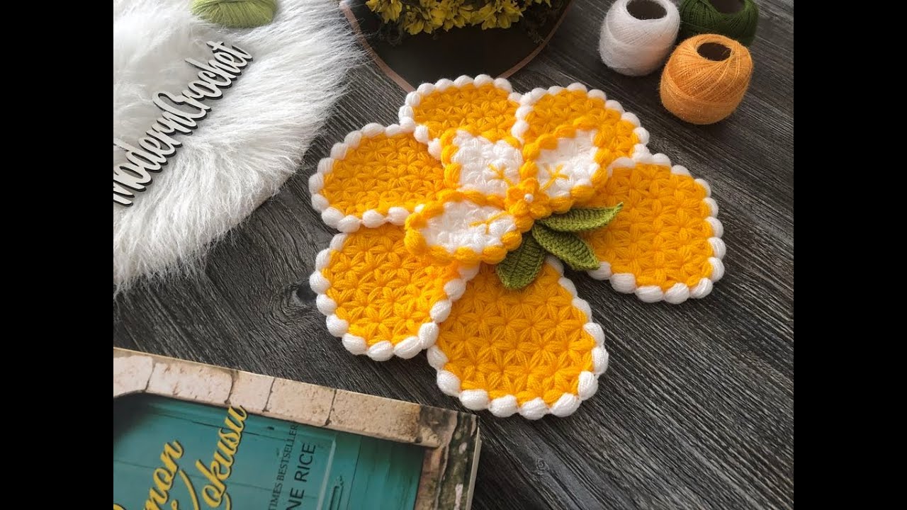 Alman Papatyası Lif Modeli ( Garbela )/ #moderncrochet Tasarım Çilemin Lifleri