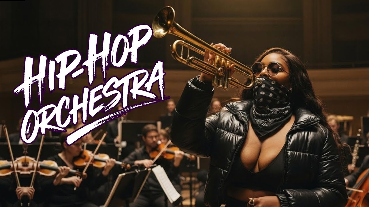 Orchestral Hip-Hop Mix | Grand Hall Neon Baton | Cinematic Strings & Brass After Dark