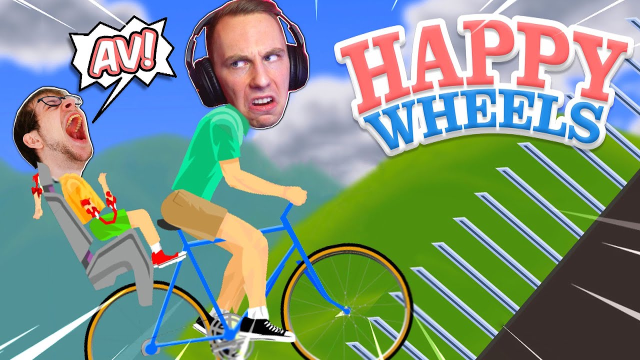 Cykeltur med ROBIN! | Happy Wheels