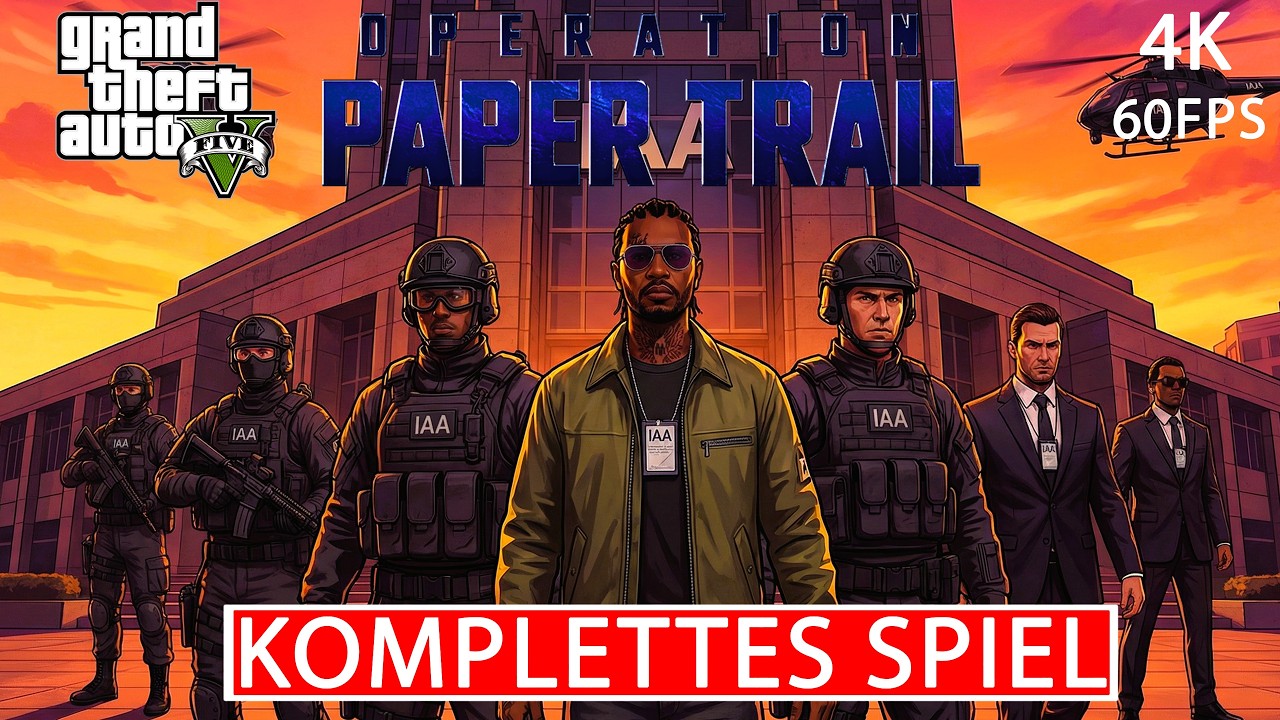 GTA Online Operation Paper Trail Gameplay Walkthrough FULL GAME Alle Missionen Solo [4K 60FPS]