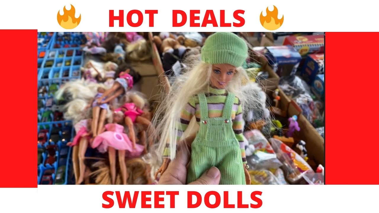 😍Day of Barbie doll thrifting at Flea Market // Estate Sales #barbievideo