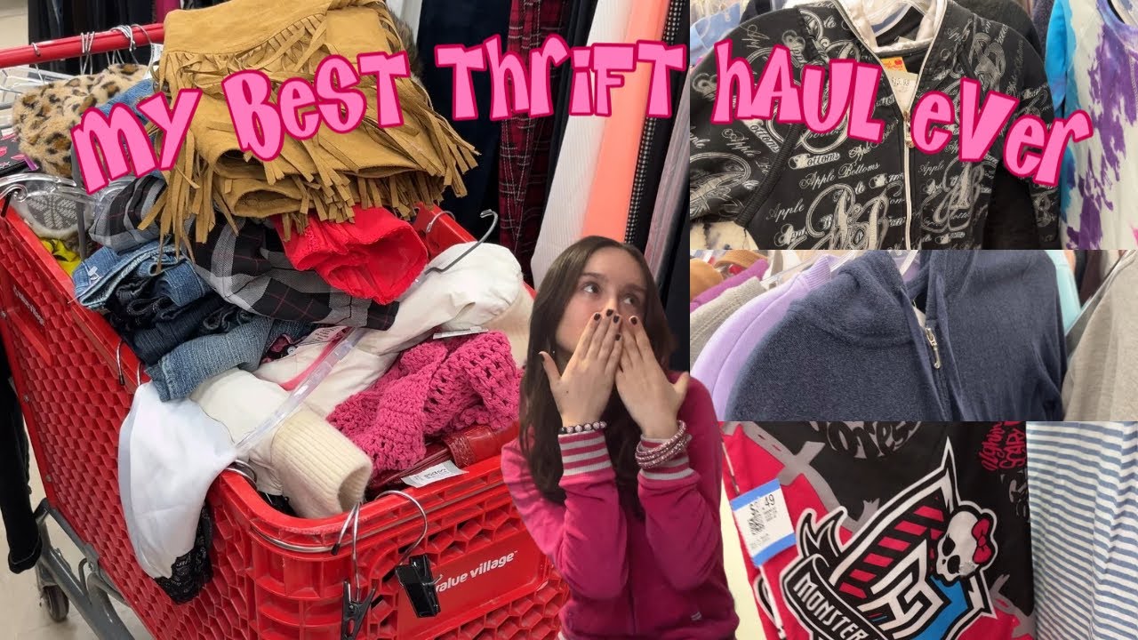 2000s THRIFT HAUL | Juicy Couture, Apple Bottoms, True Religion, Victoria's Secret Pink & More