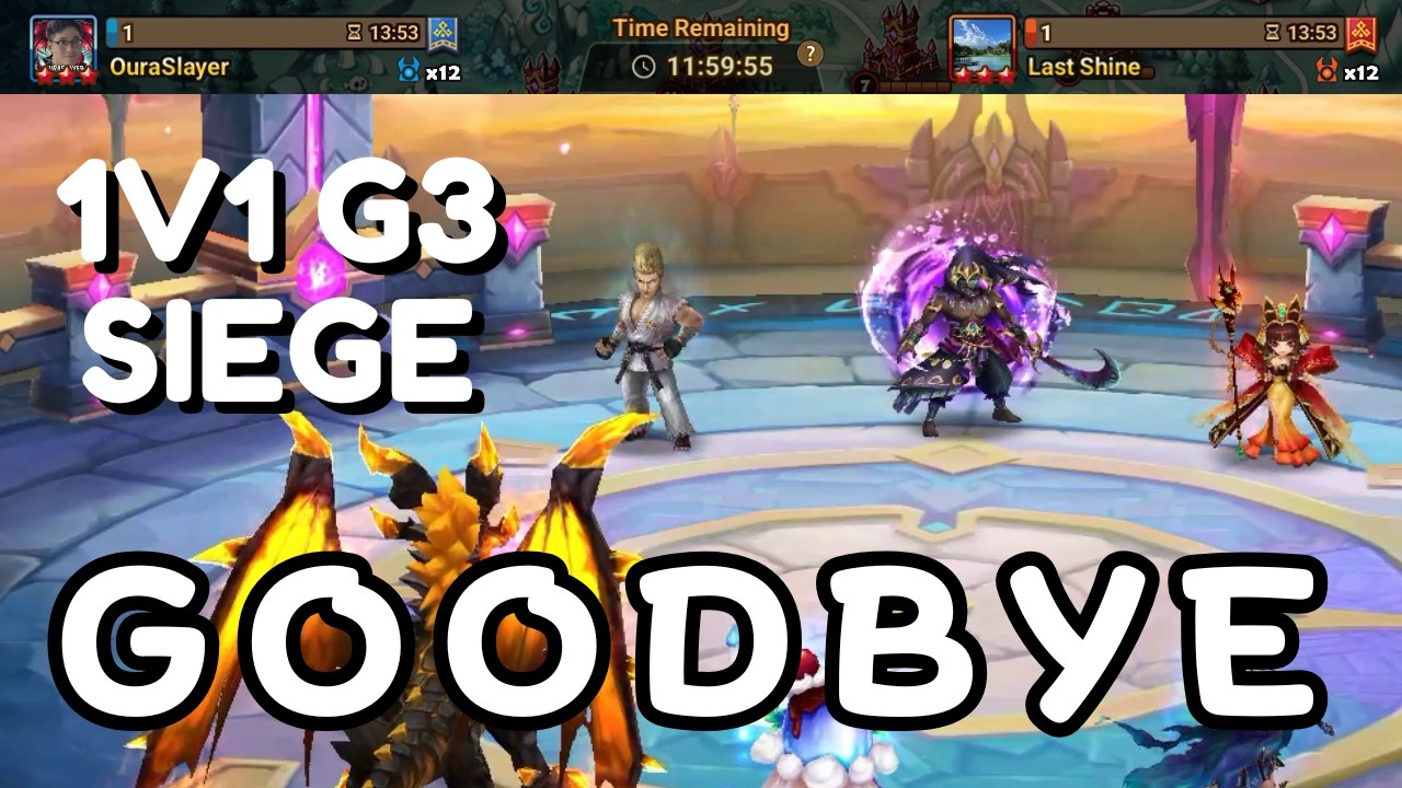 1V1 G3 SIEGE : Last Shine - Last Siege! - Summoners War