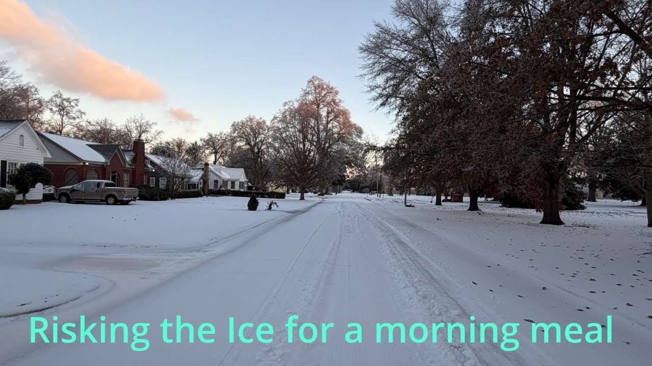 Risking the Ice for a  warm breakfast.
