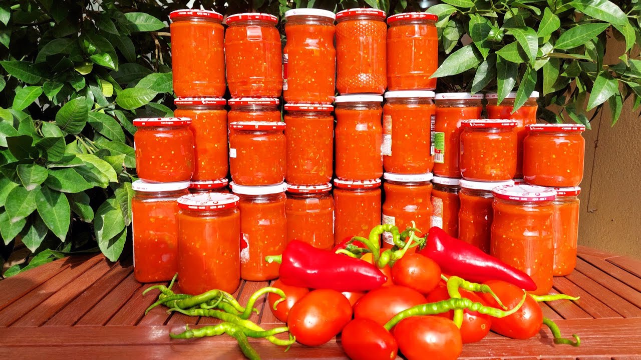 Kışın iyi ki yapmisim diyeceğiniz, domates konservesi  / sos 🍅  #menemenkonservesi #konserve
