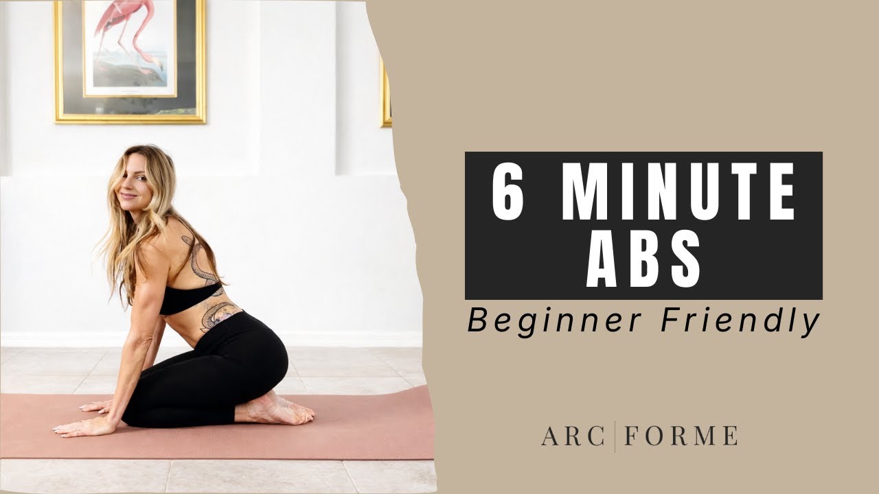 6-Minute Beginner Ab Workout | No Standing, No Equipment | Arc Forme