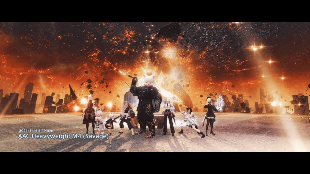 【FF14/7.4 AAC Heavyweight m4 SCH Pov , 글섭 헤비급 영식 4층 전반 학자