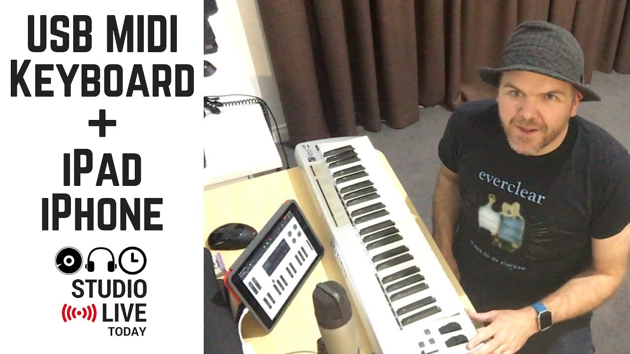 Как использовать USB MIDI-клавиатуру в GarageBand iOS (iPhone/iPad)