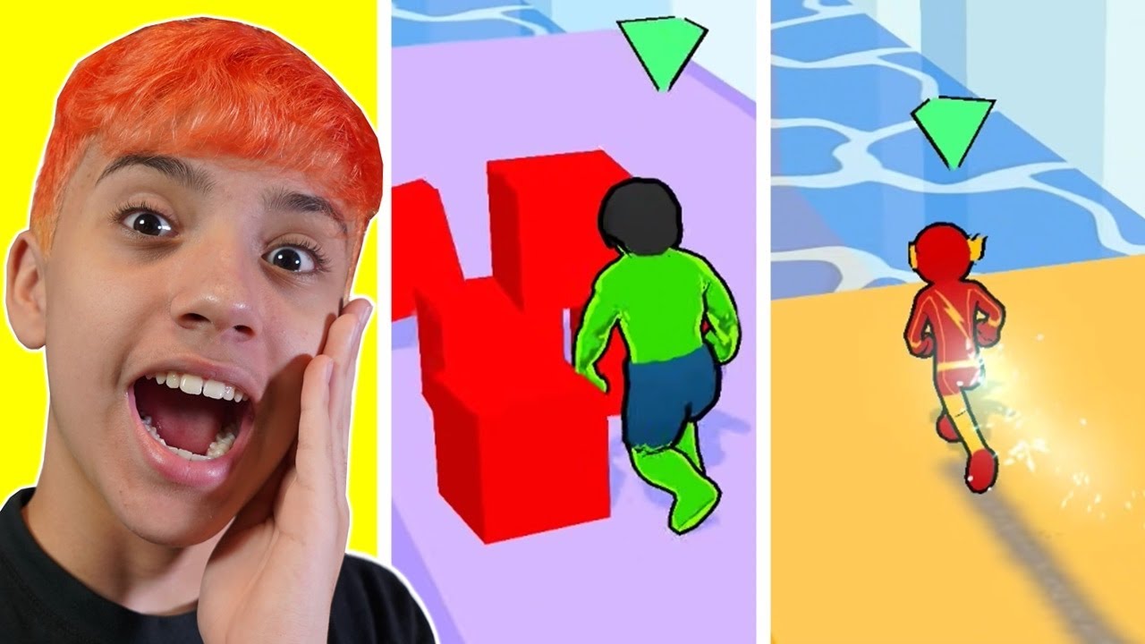 CORRIDA DE SUPER HERÓIS COM TRANSFORMAÇÕES!!  (Superhero Race)