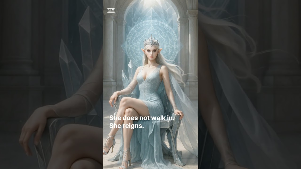 Snow Elf Queen Walks in Silence | Fantasy Lookbook Shorts
