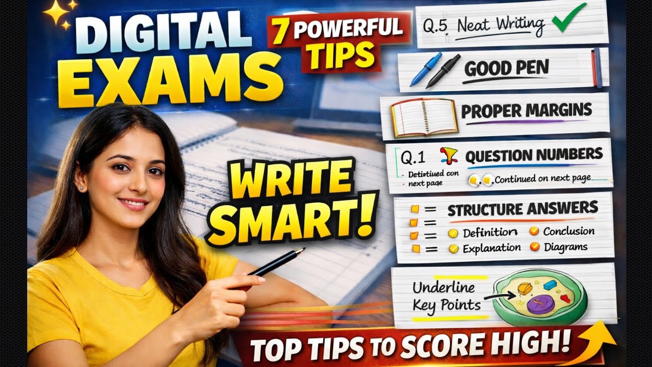 Digital Evaluation Secrets: 7 Powerful Writing Tips for Board Exams #digitalevaluation #examtips 