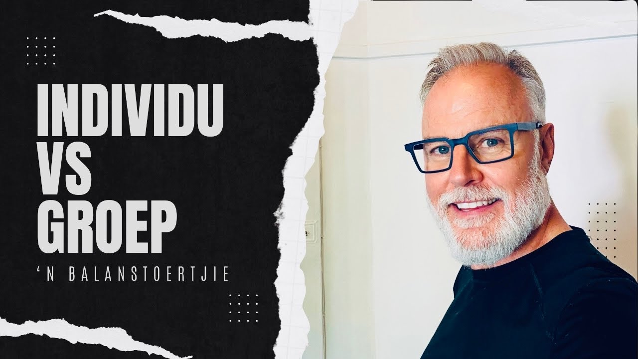 &lsquo;n Balanseer toertjie: Individualiteit teenoor groepslewe op ons spirituele pad