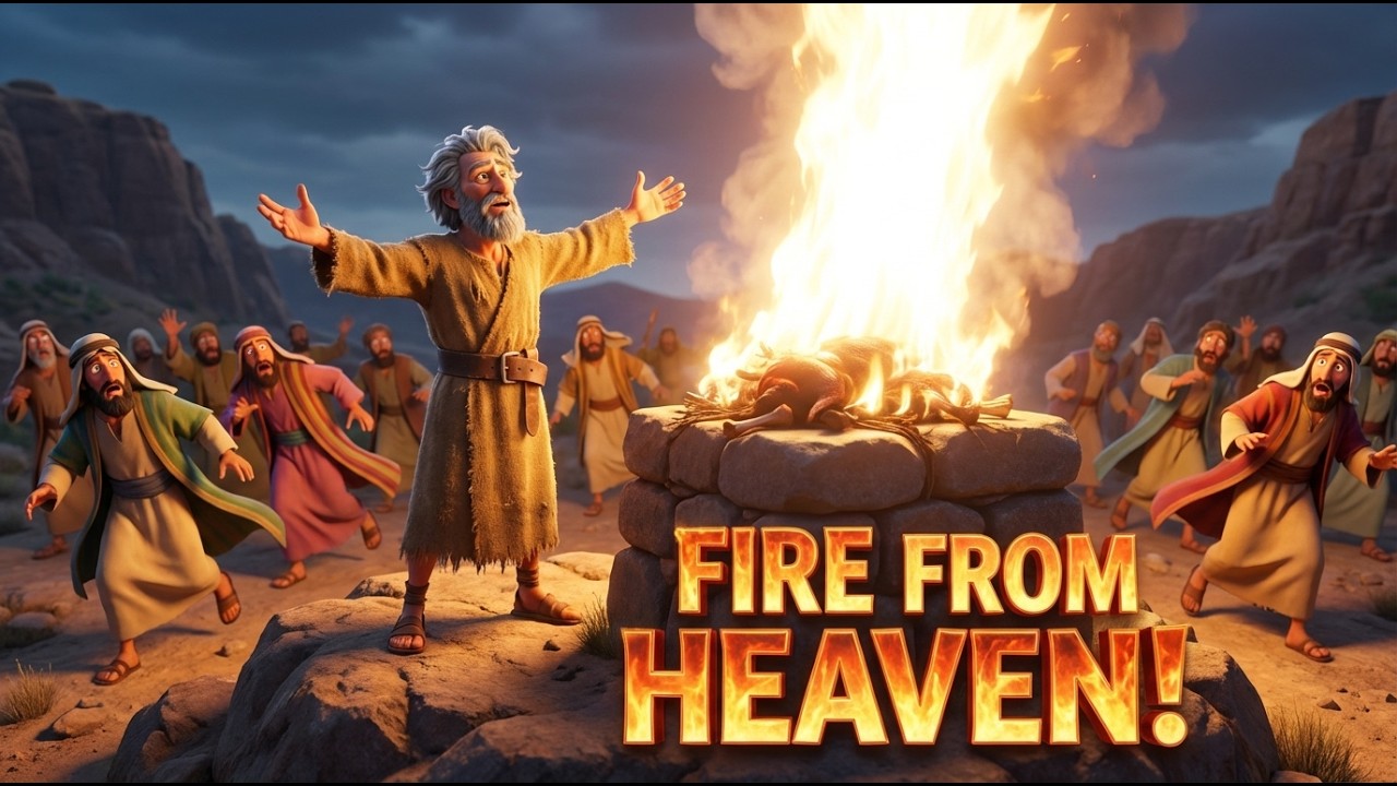 Fire From Heaven! 🔥 Elijah vs. The Prophets of Baal | Bible Stories for Kids