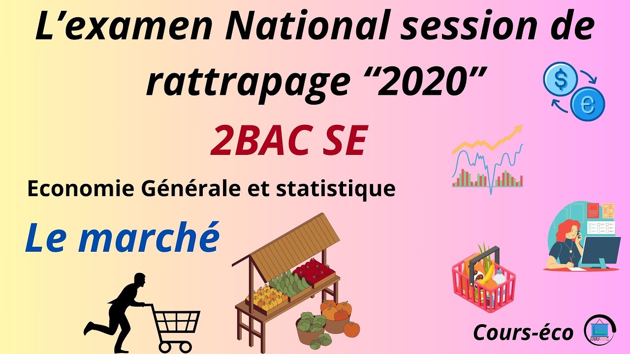 Extrait de l'examen national SE session normale 2020. LE MARCHE