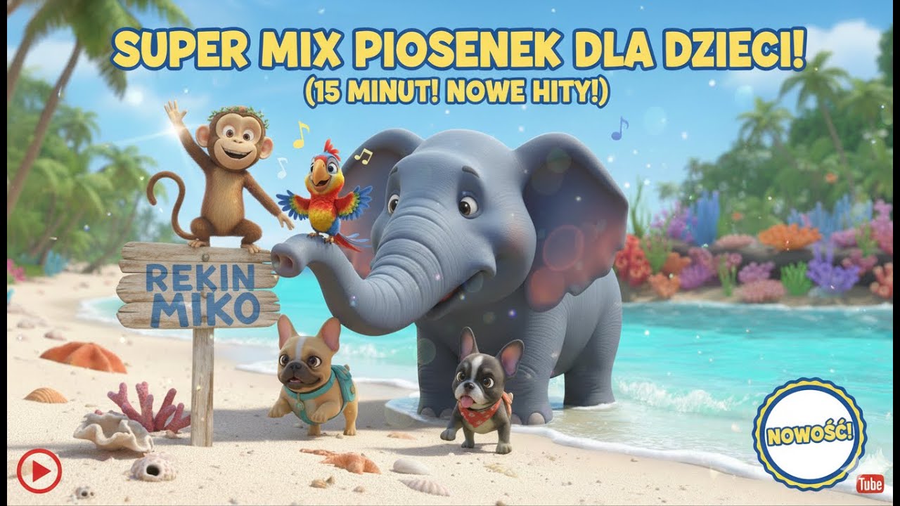 15-Minutowy Mix Piosenek dla Dzieci – Wesołe Hity z Koko Rytmy | Piosenki dla Maluchów