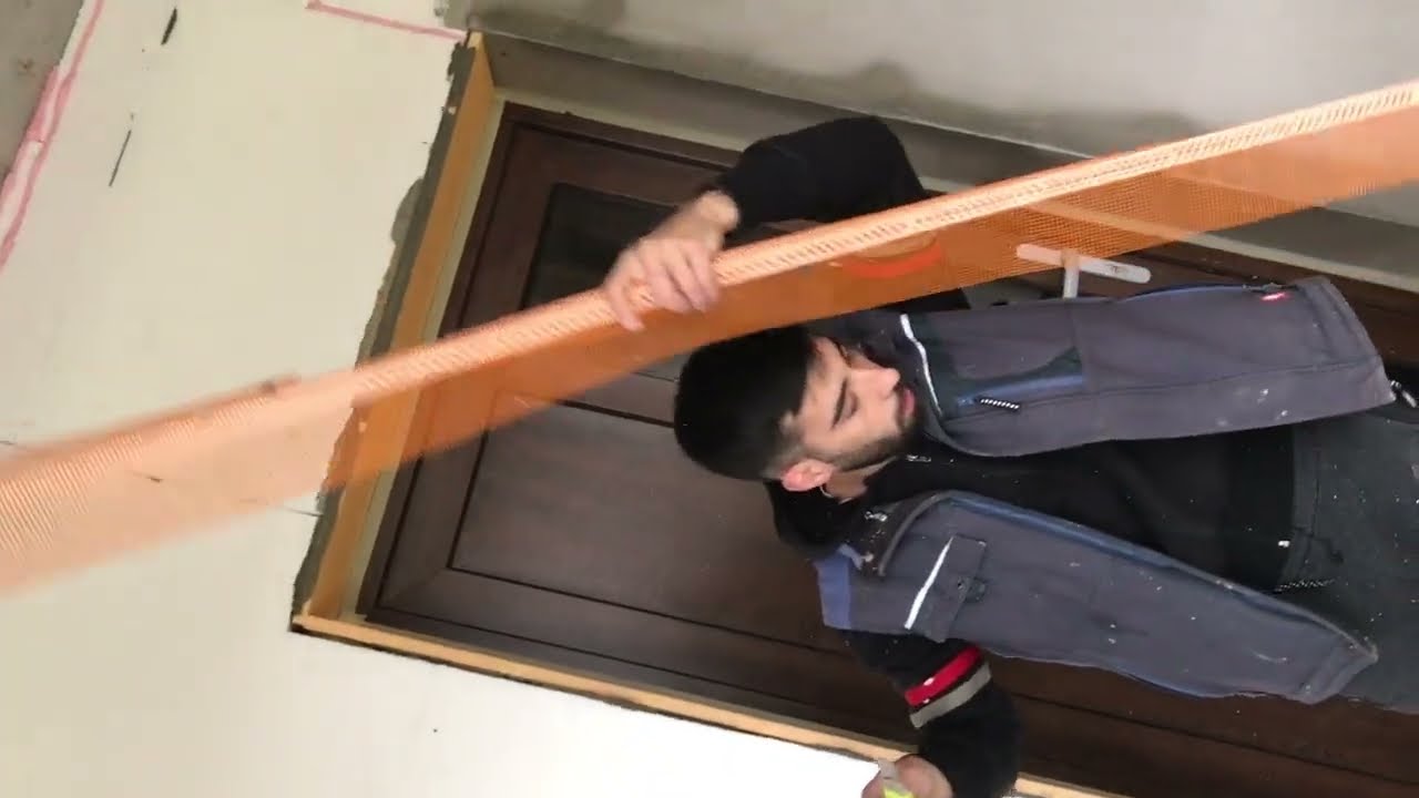 Cum se fac glafurile la uși și geamuri din polistiren construcție casa noua 2024