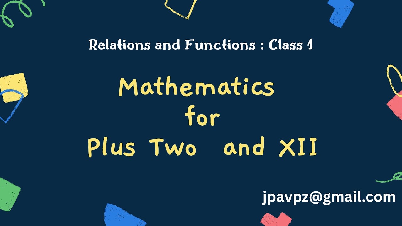 Plus Two Mathematics class 1