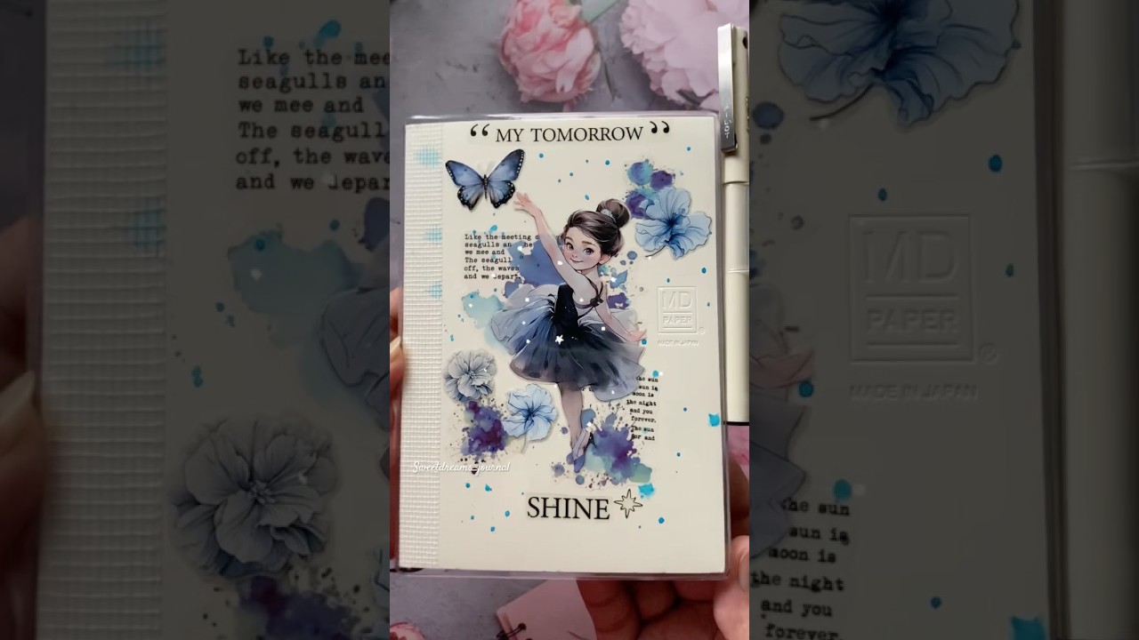 Unboxing Midori a6 notebook and journal with me ballerina #journaltime #scrapbookingideas #unboxing
