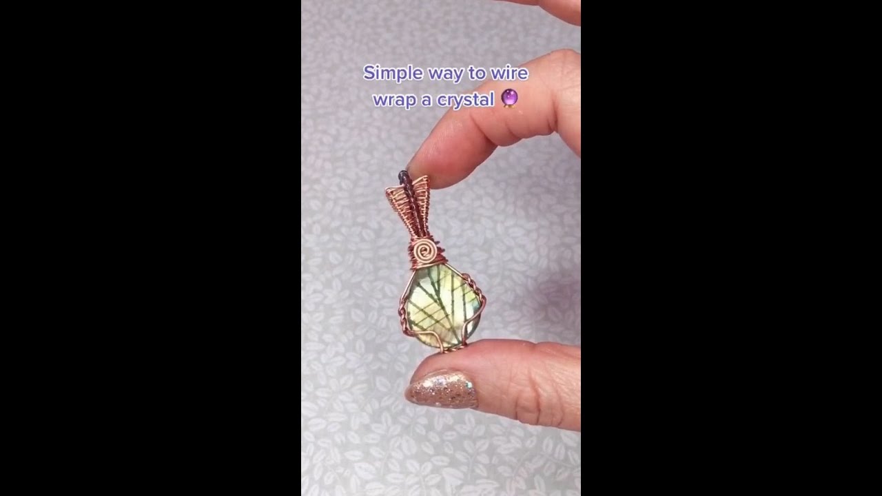 Simple way to wire wrap a crystal