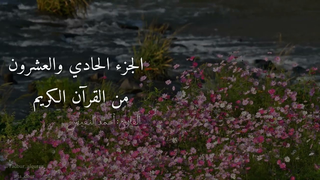 الجزء الحادي والعشرون من القرآن الكريم كامل تلاوة احمد النفيس 