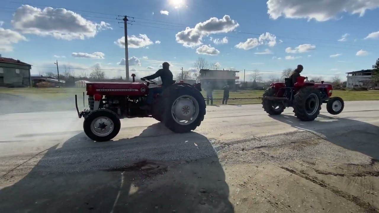 MASSEY FERGUSON 135 s vs İŞBORA SD 4000 çekişme