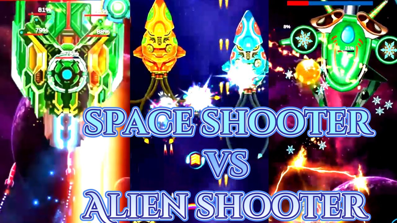 Galaxy Attack Alien Shooter vs Space Shooter: All Bosses Comparison: The Ultimate ShowDown