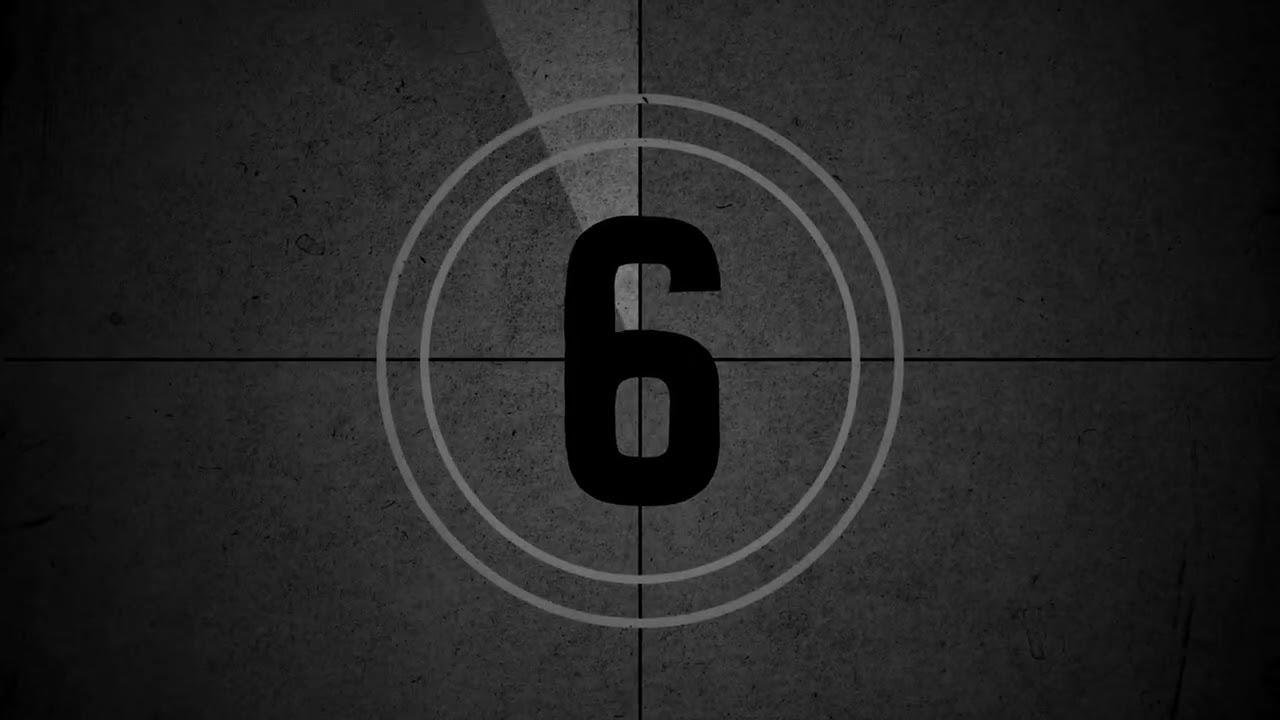 VideoVault Stock Video: Old movie countdown 10-0