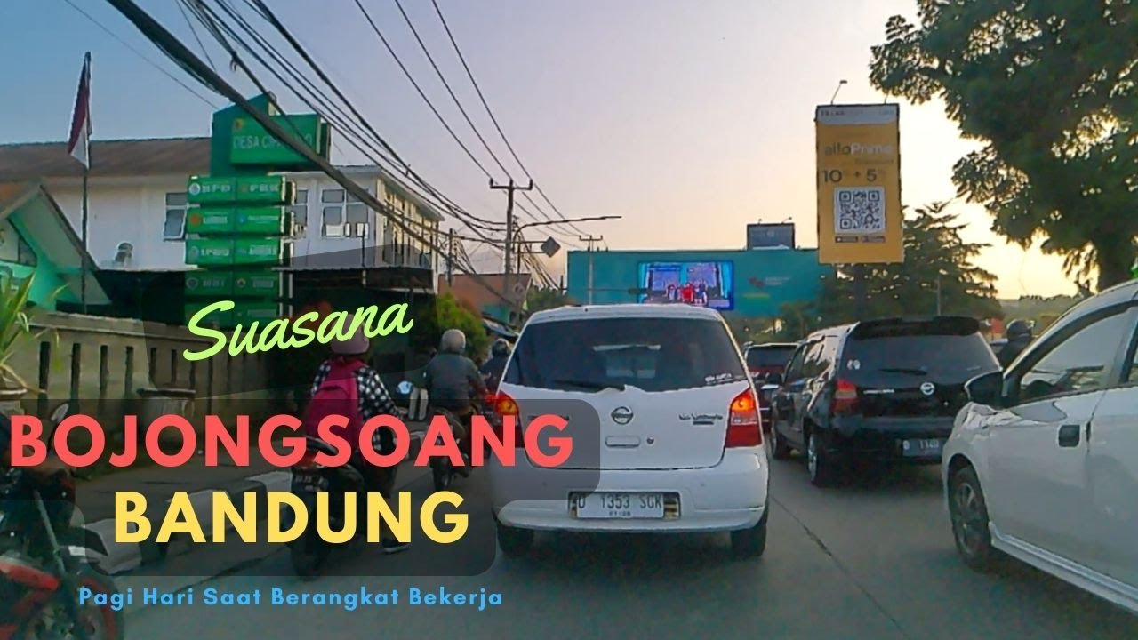 SUASANA PAGI HARI SEPANJANG JALAN BOJONGSOANG - BUAHBATU BANDUNG || @dafshealing​